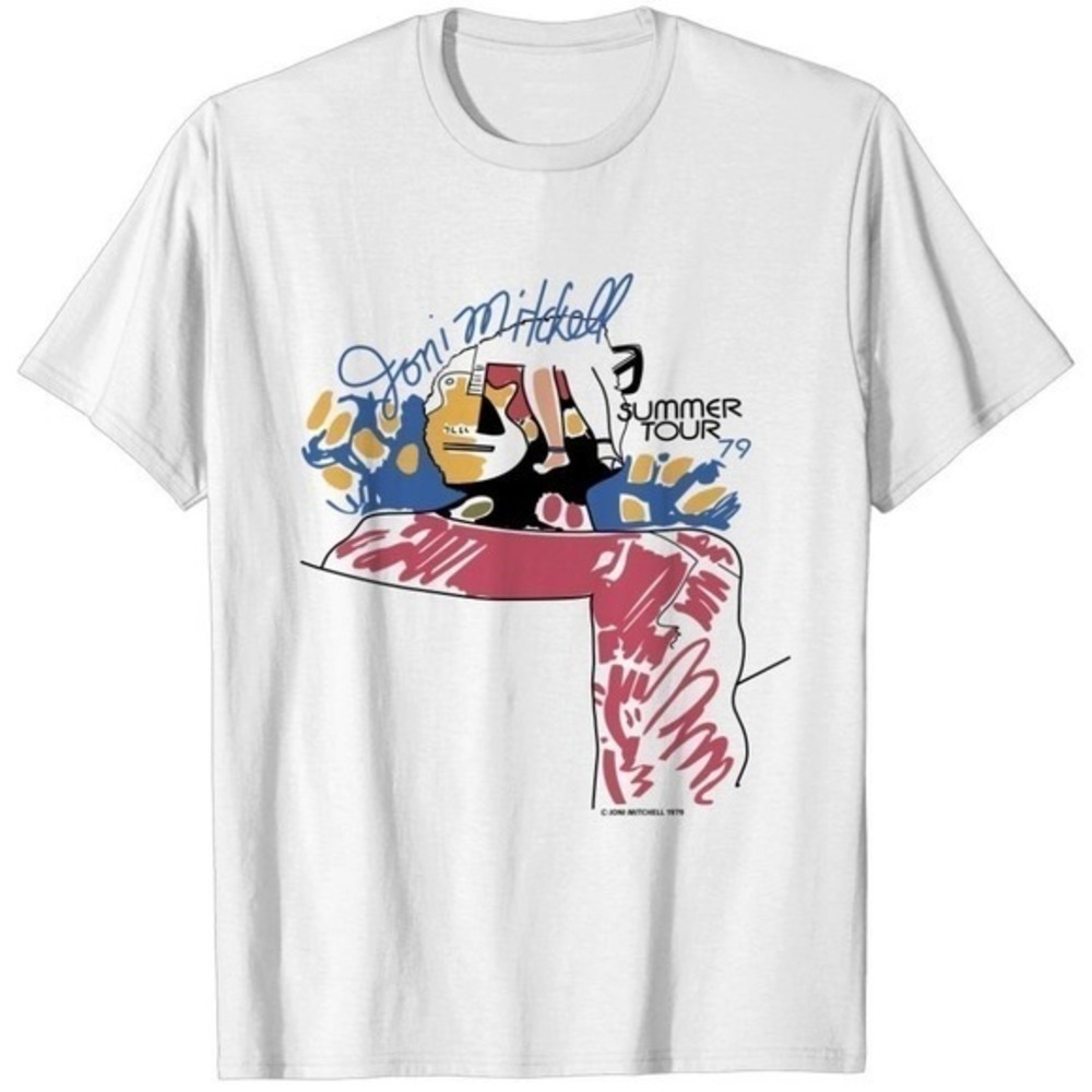 Joni Mitchell Summer Tour 79 Folk Jazz Music Unisex T-Shirt